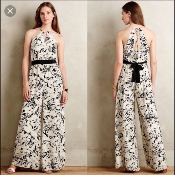 Anthropologie Other - Elevenses | Anthropologie| Lilium Silk Jumpsuit